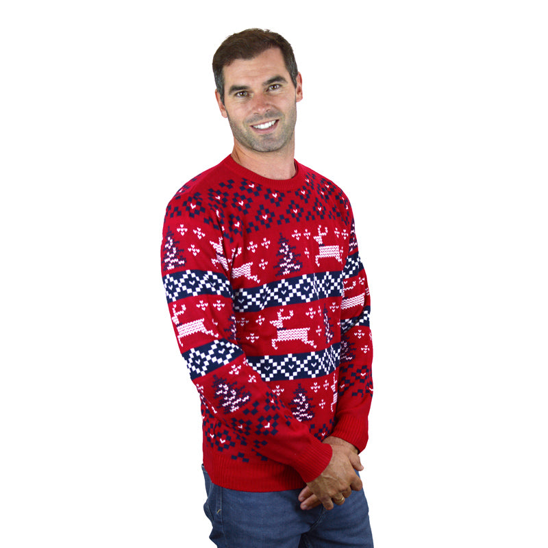 mens Canada Red Christmas Jumper