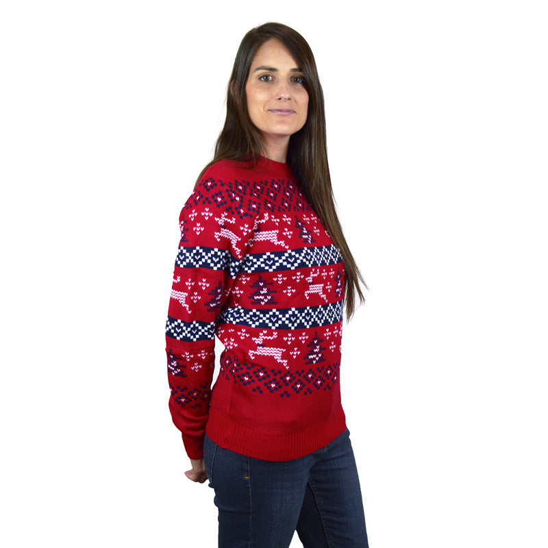 womens Canada Red Christmas Jumper
