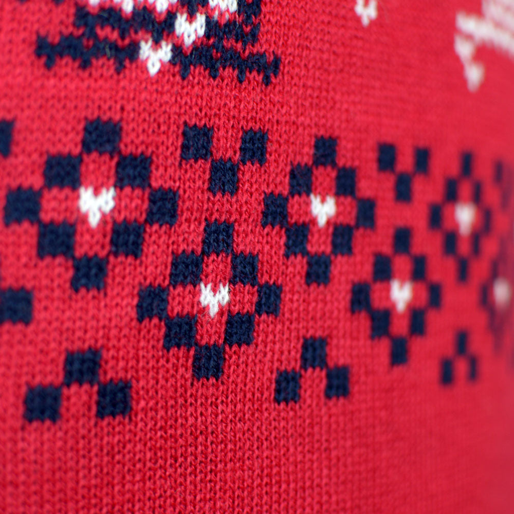 Canada Red Family Christmas Jumper reindeer