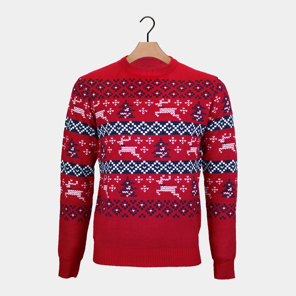 Mens Canada Red Christmas Jumper