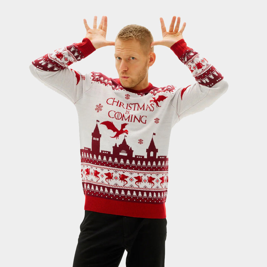 "Christmas is Coming" Men's Christmas Jumper