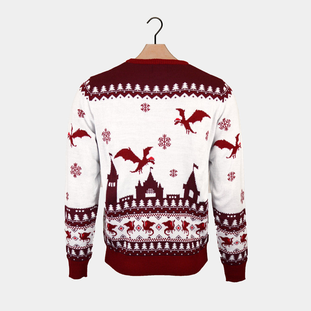 Christmas is Coming Womens Christmas Jumper Back
