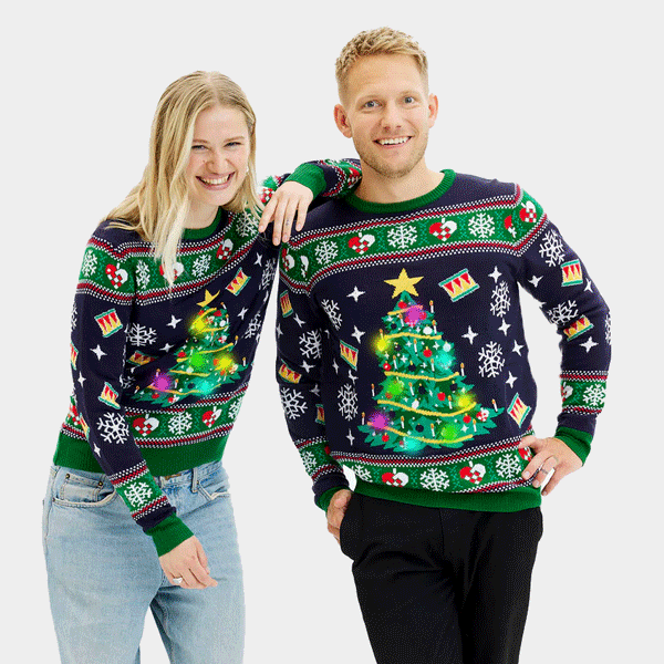 Womens and Mens Light up Christmas Jumpers