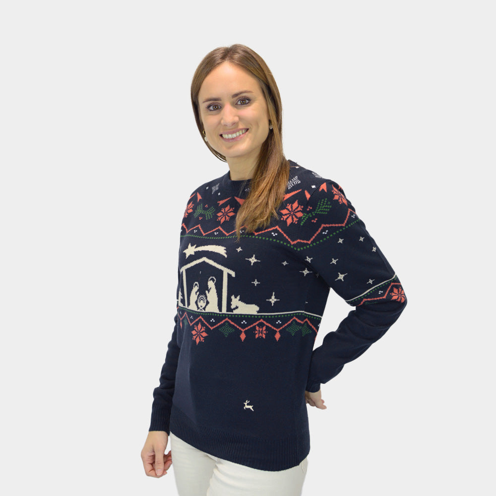  Christmas Jumper Womens Nativity
