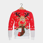 Family Christmas Jumper Reindeer with Scarf