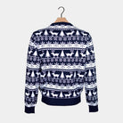 Reindeers and Trees Strips Men's Christmas Jumper 