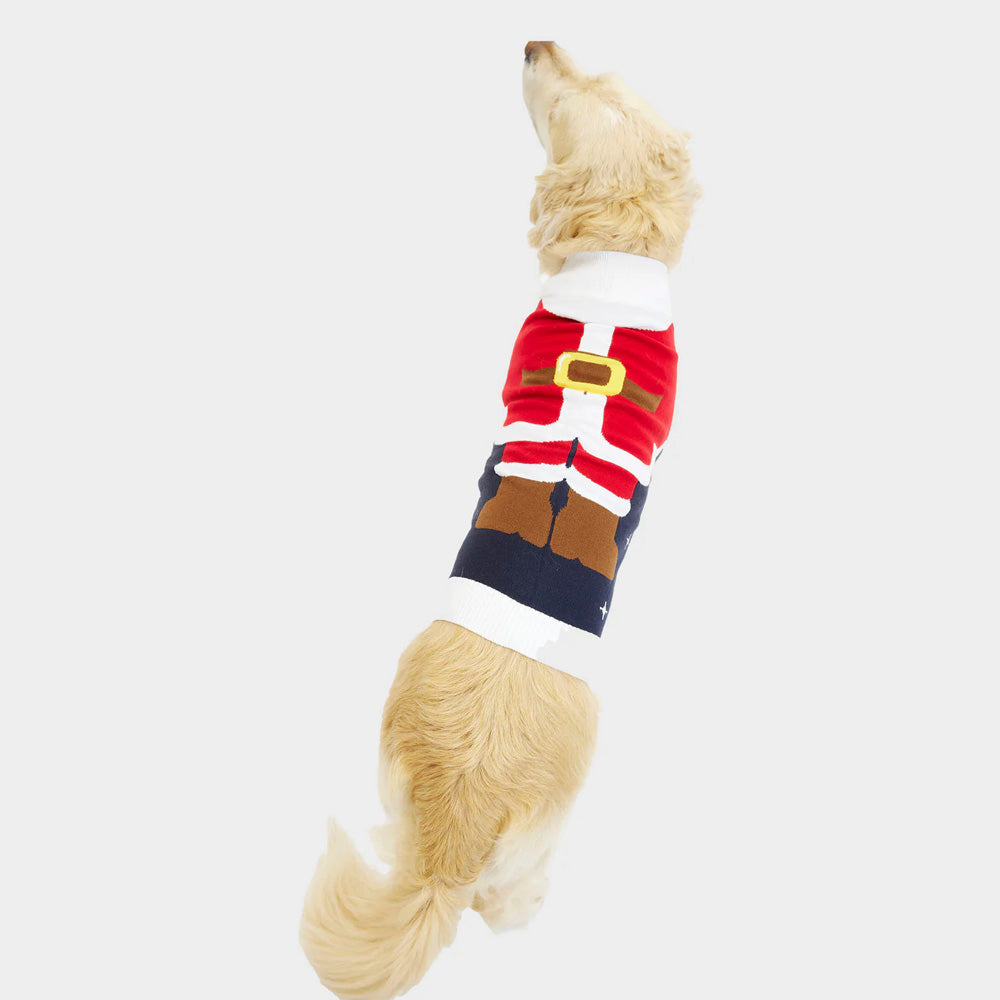 Christmas Jumper Santa Suit Dog 
