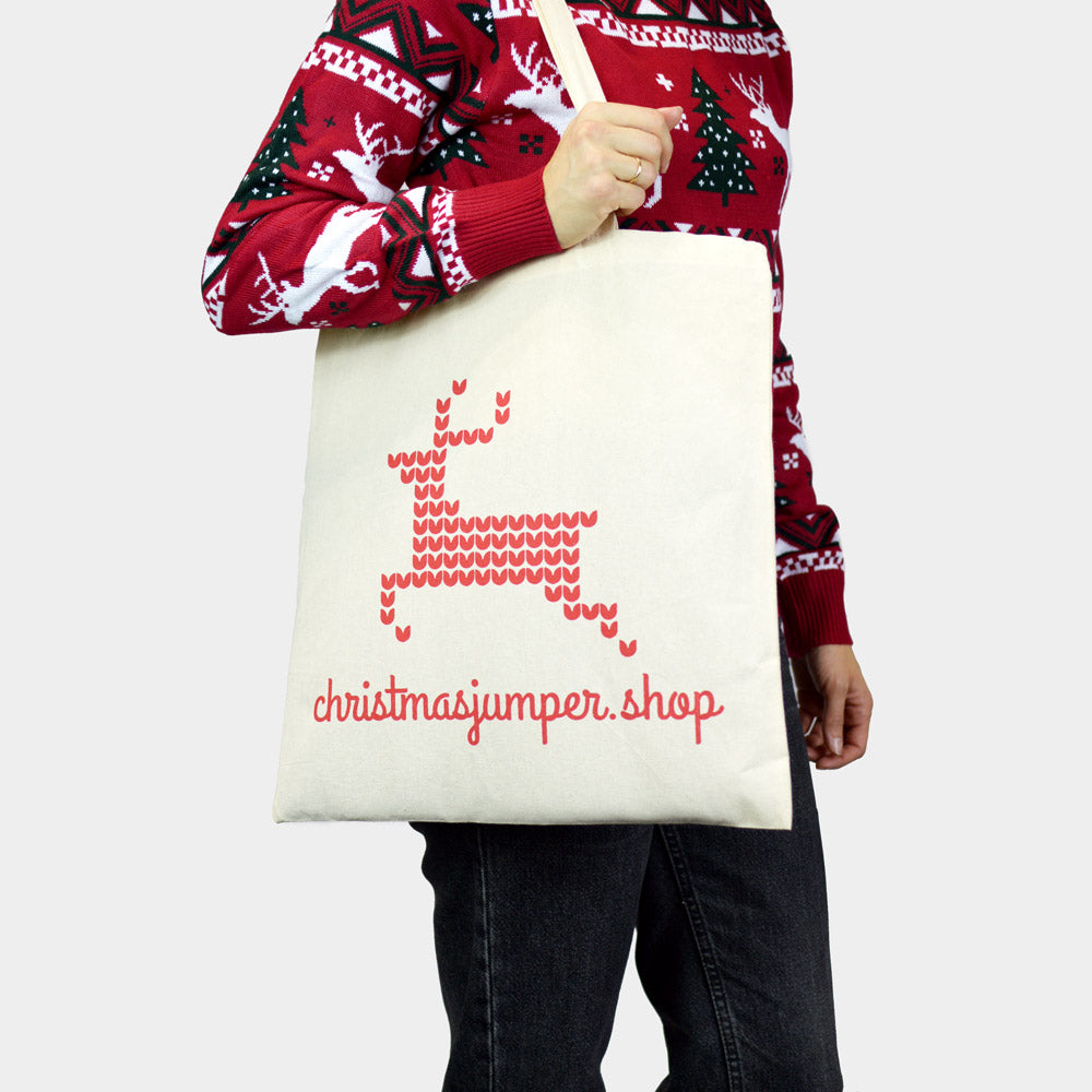 Eco-friendly Natural Cotton Tote Bag 170g Christmas Jumpers