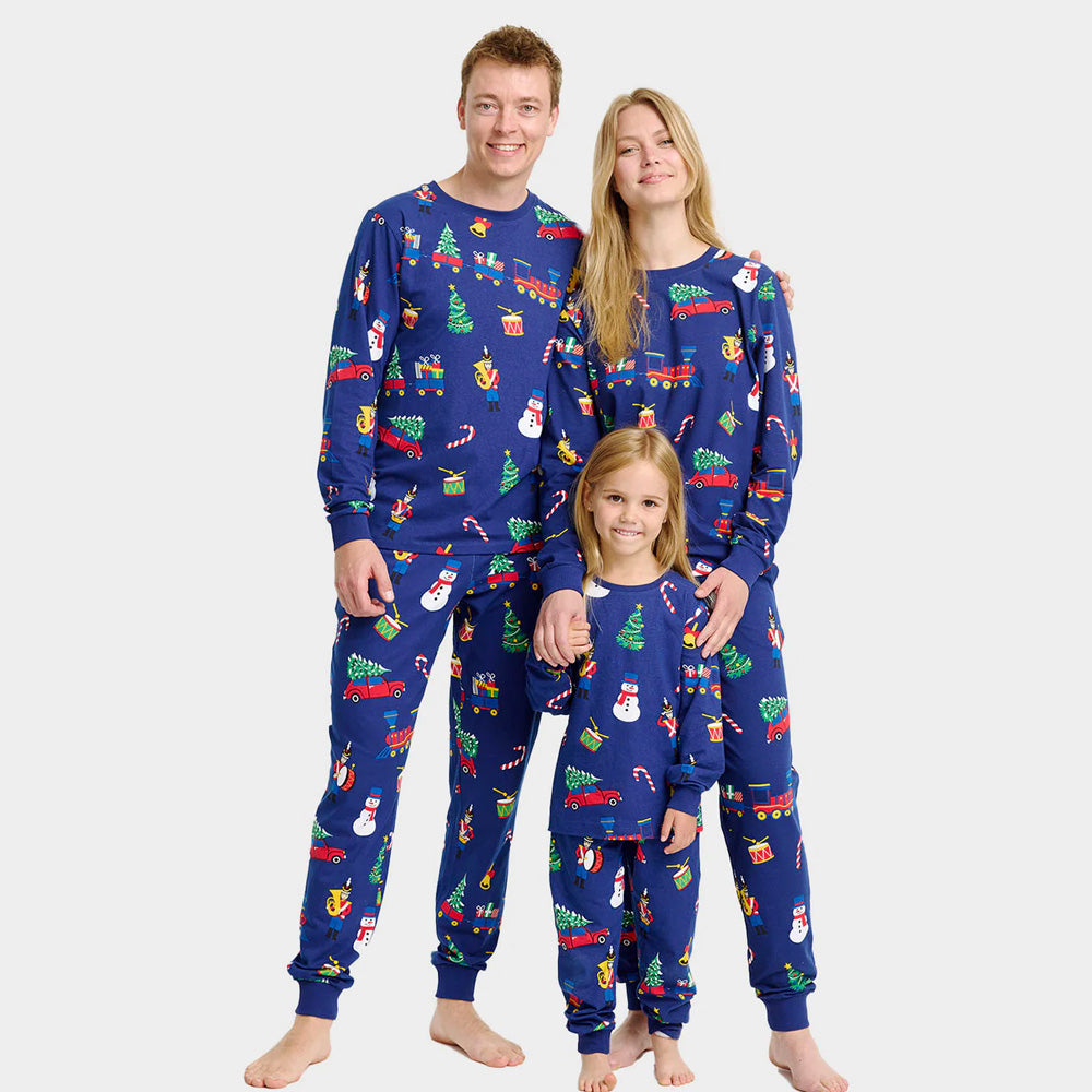 Christmas Pyjama for Children with Christmas Toys Family