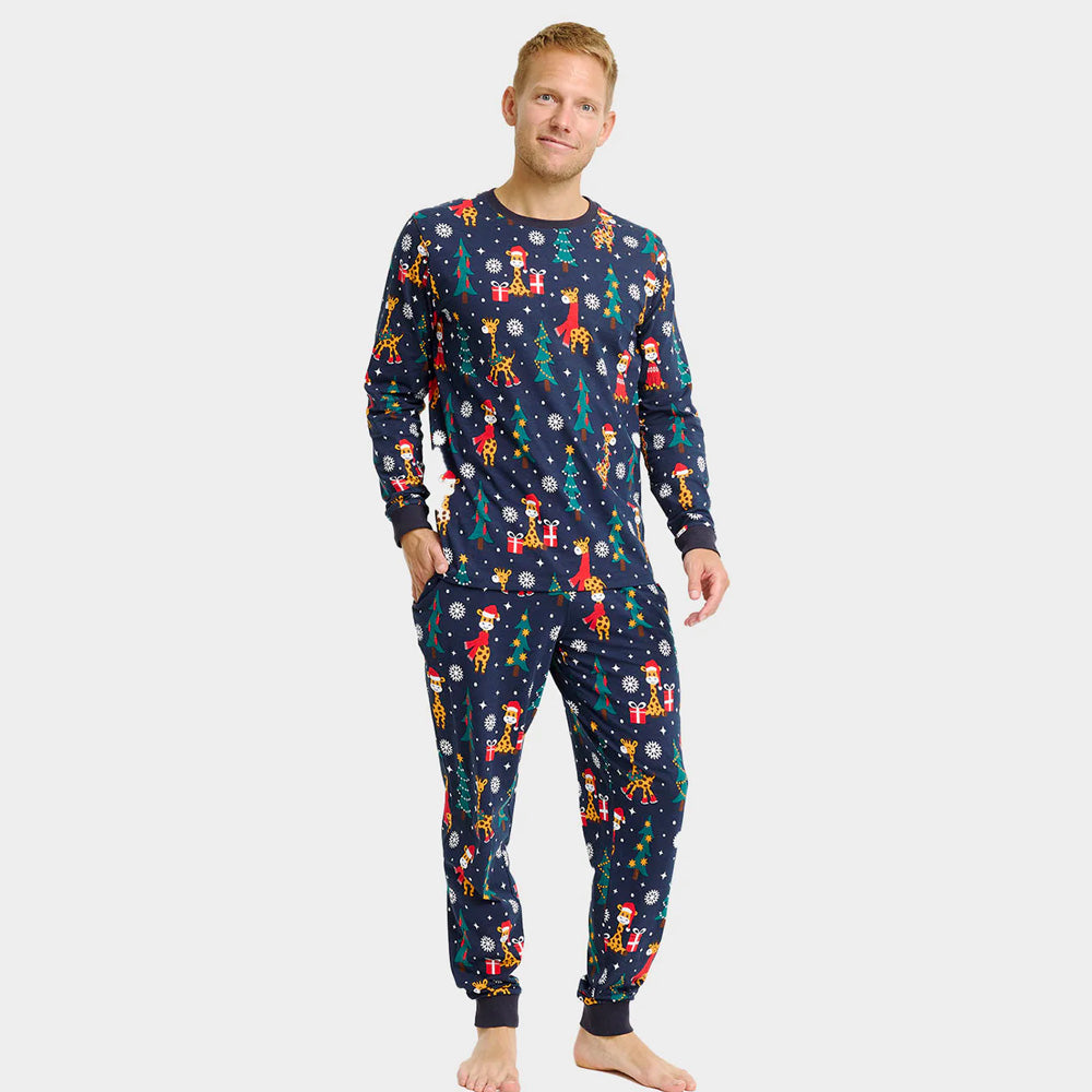 Christmas Pyjama for Men with Giraffes
