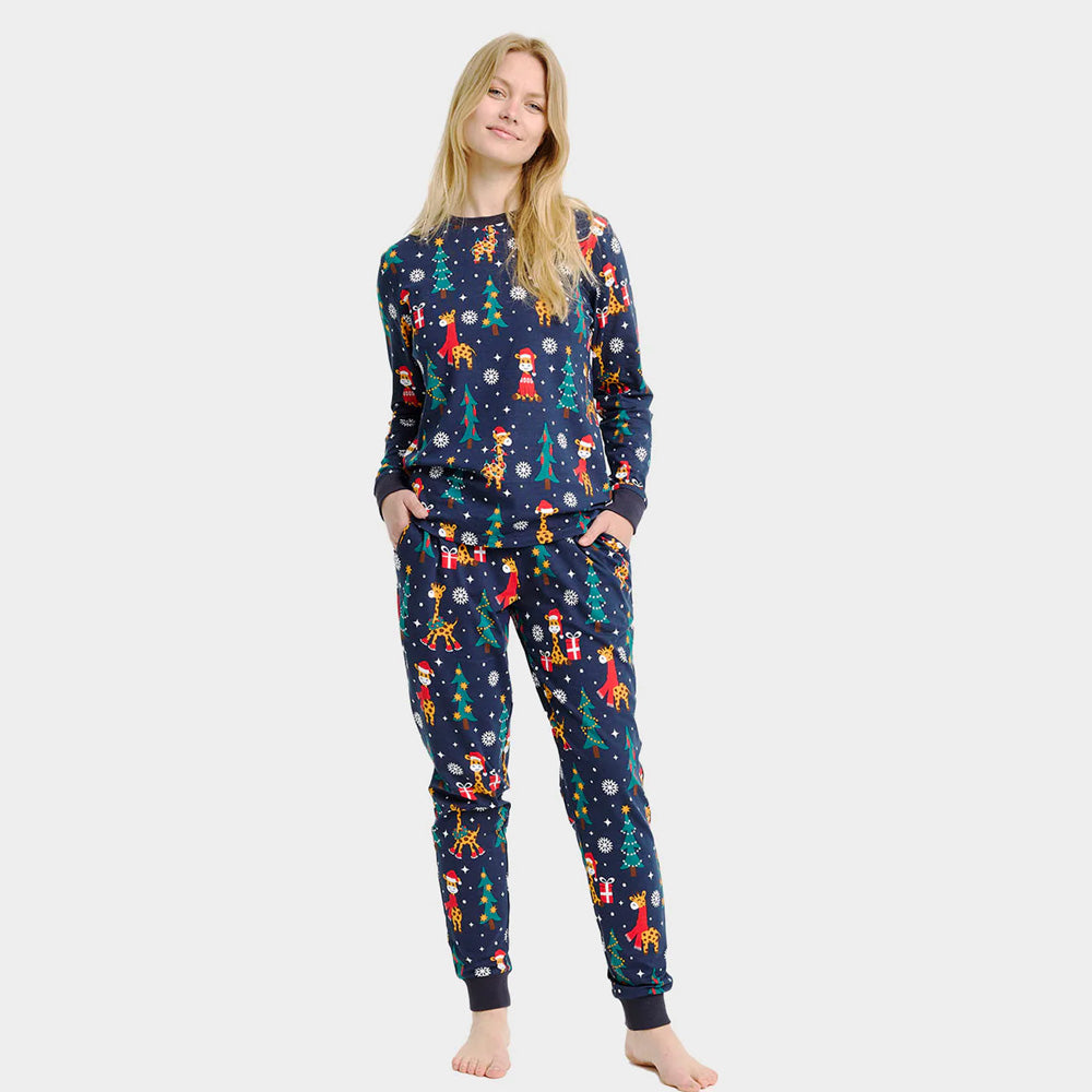 Christmas Pyjama for Women with Giraffes
