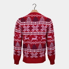 Classic Red Boys and Girls Christmas Jumper with Polar Stars Back