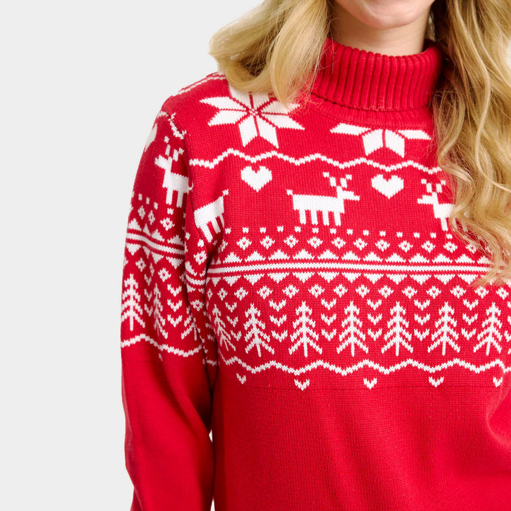 Classy Turtleneck Organic Cotton Greenlandish Womens Christmas Jumper 
