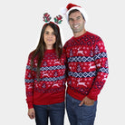Canada Red Boys and Girls Christmas Jumper Womens and Mens