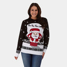  Couple's Christmas Jumper with Santa stuck in the Chimney womens