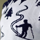 detail Couple's Christmas Jumper with Skiers