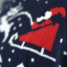 Couple's Christmas Jumper with Trees, Snowmen and Santa detail