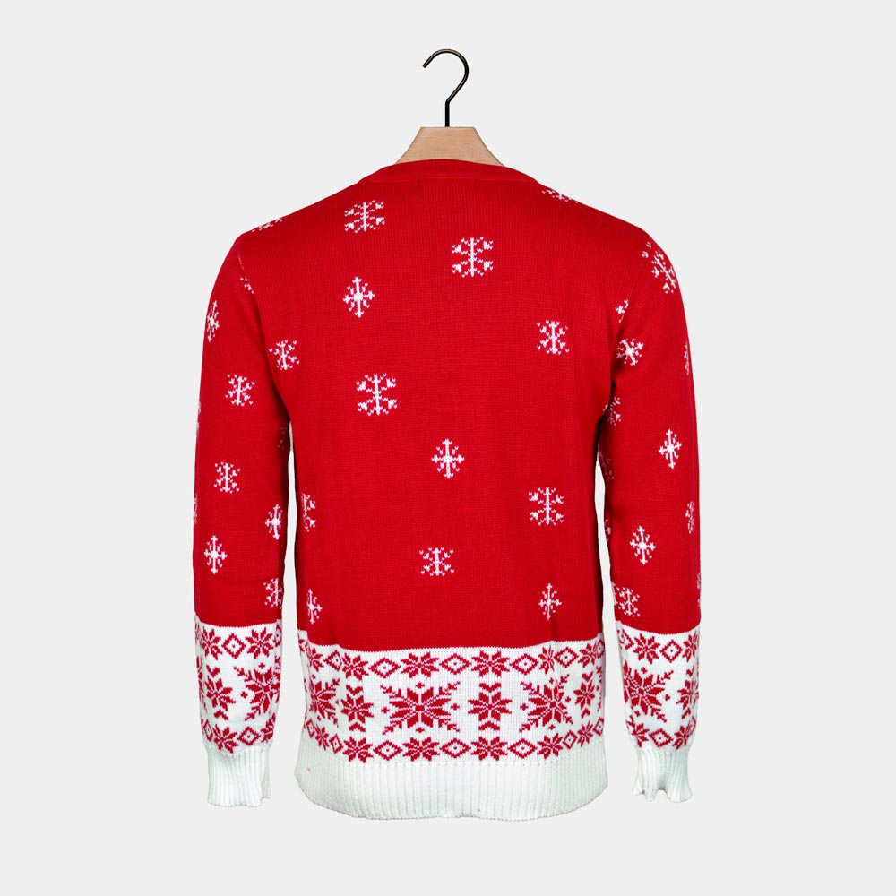 Reindeer Red Couple's Christmas Jumper