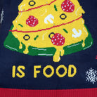 detail Christmas Food LED light-up Men's Christmas Jumper