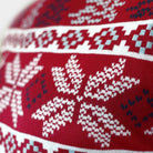 detail Classic Red Men's Christmas Jumper with Polar Stars