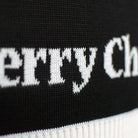 Couple's Black Christmas Jumper Merry Christmas Detail