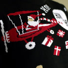  detail Couple's Christmas Jumper with Reindeer looking for a Job