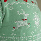 Green Sweet Couple's Christmas Jumper detail