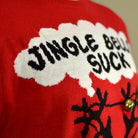 detail Red 3D Couple's Jingle Bells Suck Christmas Jumper