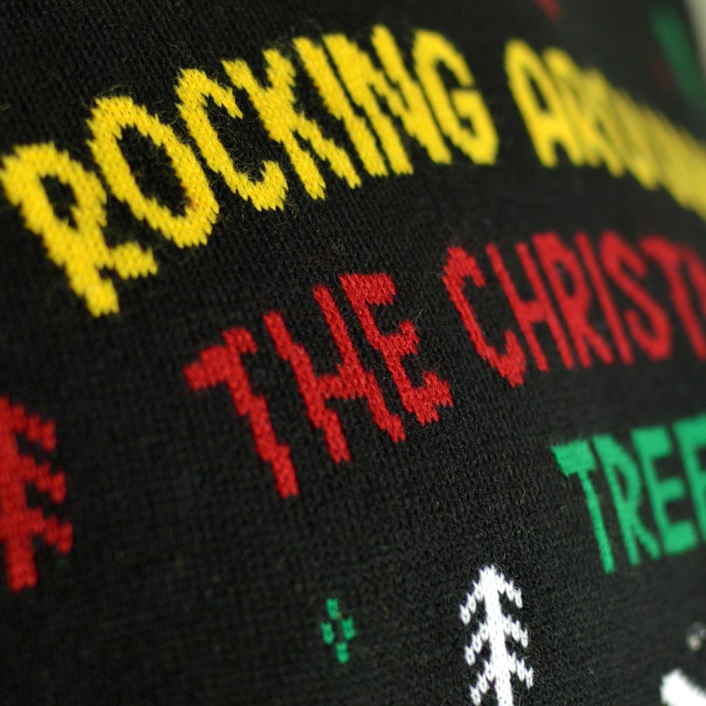 detail Santa Rocker LED light-up Men's Christmas Jumper