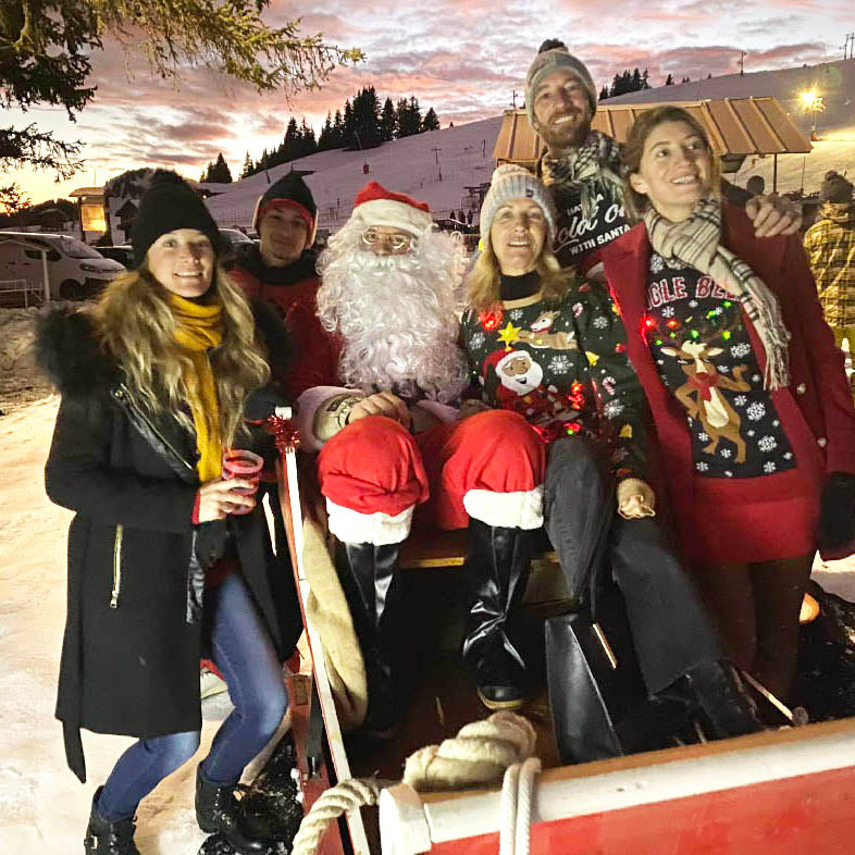 Christmas Jumpers LED Family Santa Snow