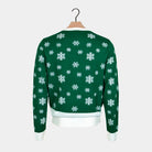 Holly Jolly Sequins Green Men's Christmas Jumper 