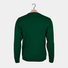 Green Men's Christmas Jumper Smiling Reindeer