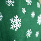 detail Green Men's Christmas Jumper Holly Jolly with Sequins