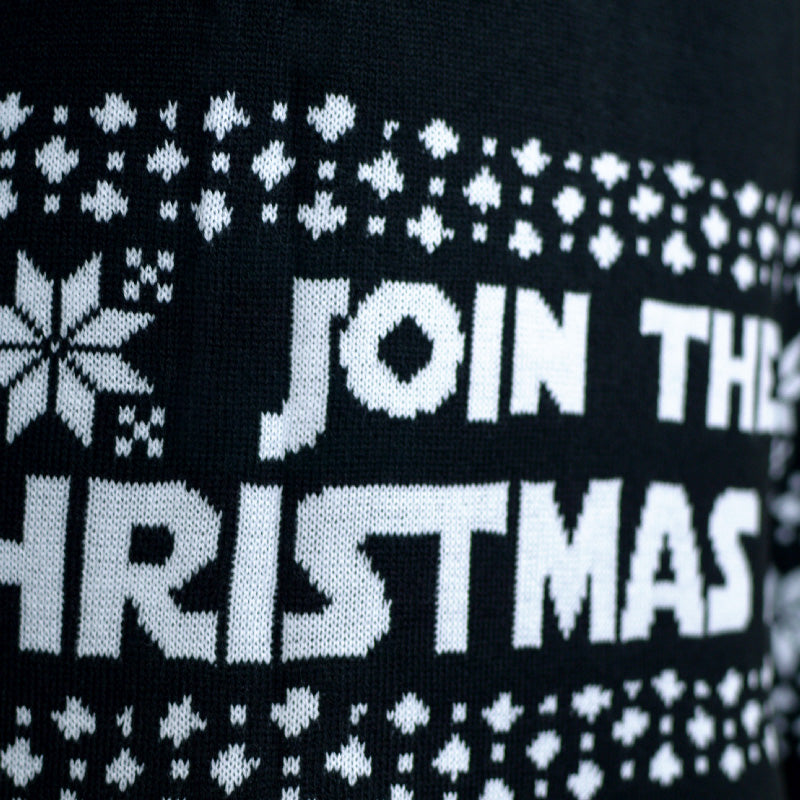 Join the Christmas Side LED light-up Couple's detail Christmas Jumper