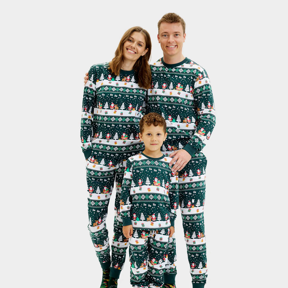Jolly Green Christmas Pyjama for Children Family
