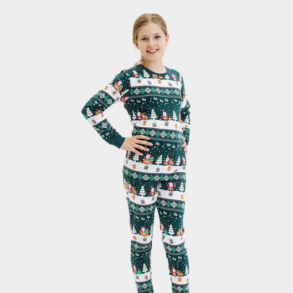 Jolly Green Christmas Pyjama for Children Girl
