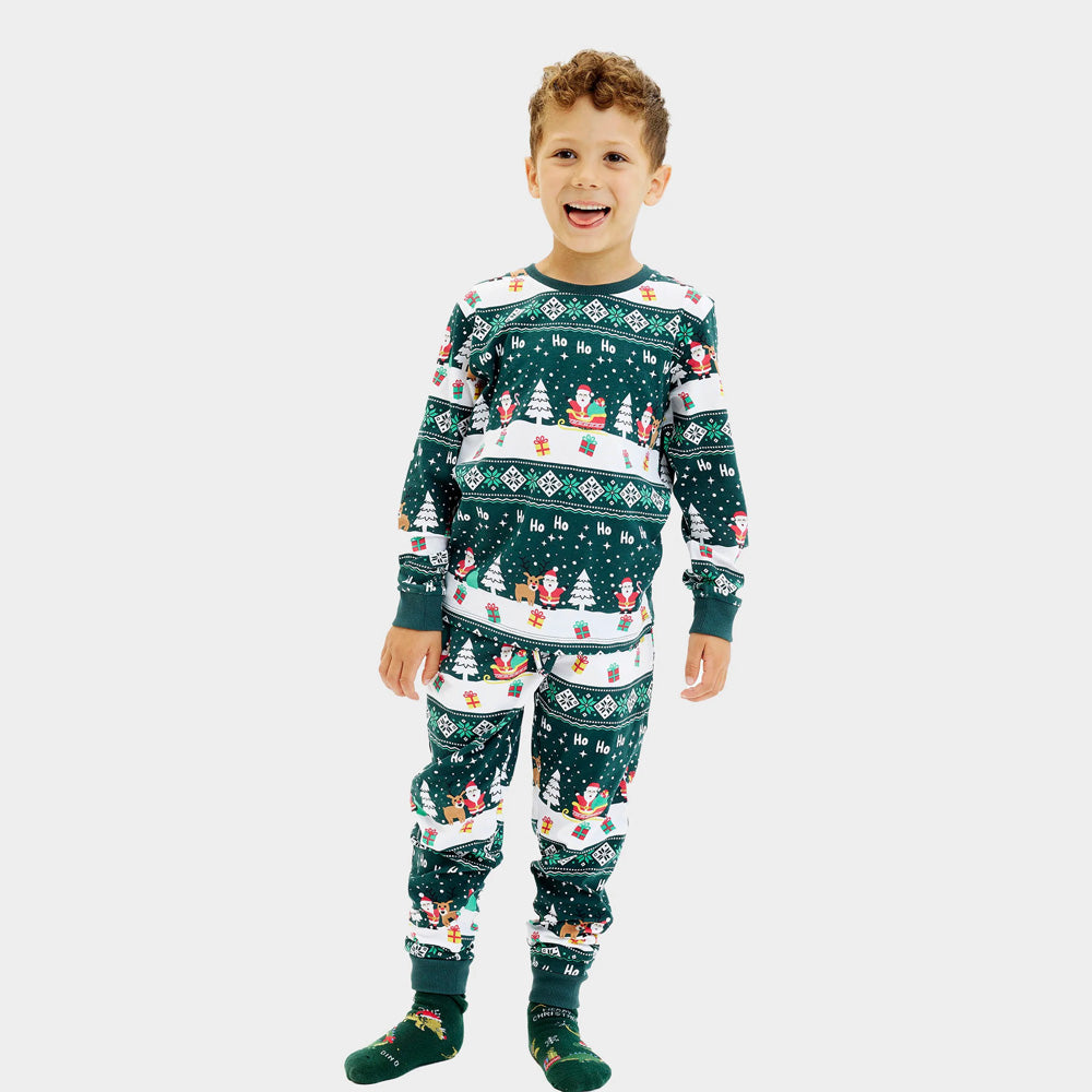 Jolly Green Christmas Pyjama for Family Boy