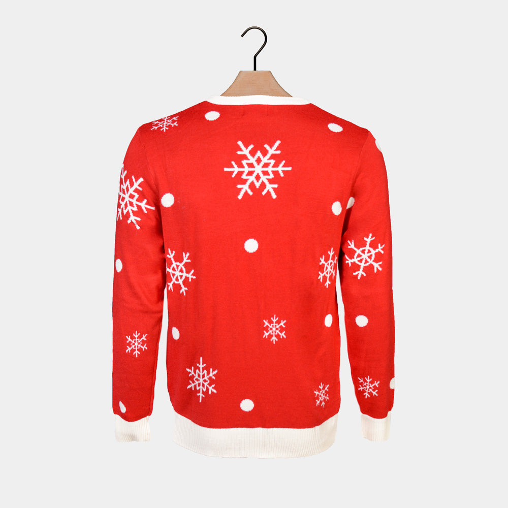 LED light-up Boys and Girls Christmas Jumper Sparkling Reindeer
