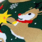 LED light-up Couples Santa Claus in a mess Christmas Jumper 
