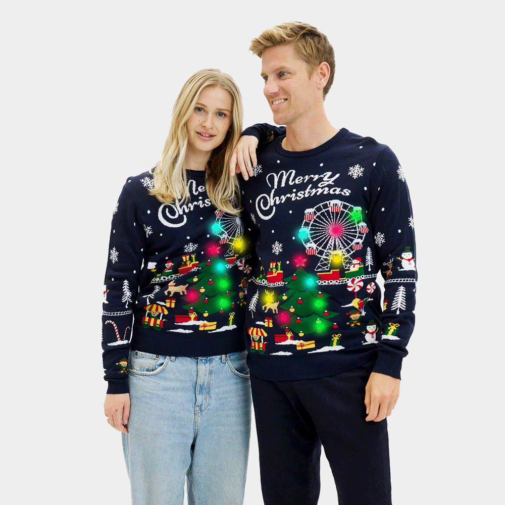Led light christmas jumper online