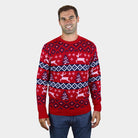 mens Canada Red Couple's Christmas Jumper