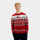 Mens Christmas Jumper Driving Home
