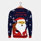 Walker on the way to Retirement Mens Christmas Jumper Santa 