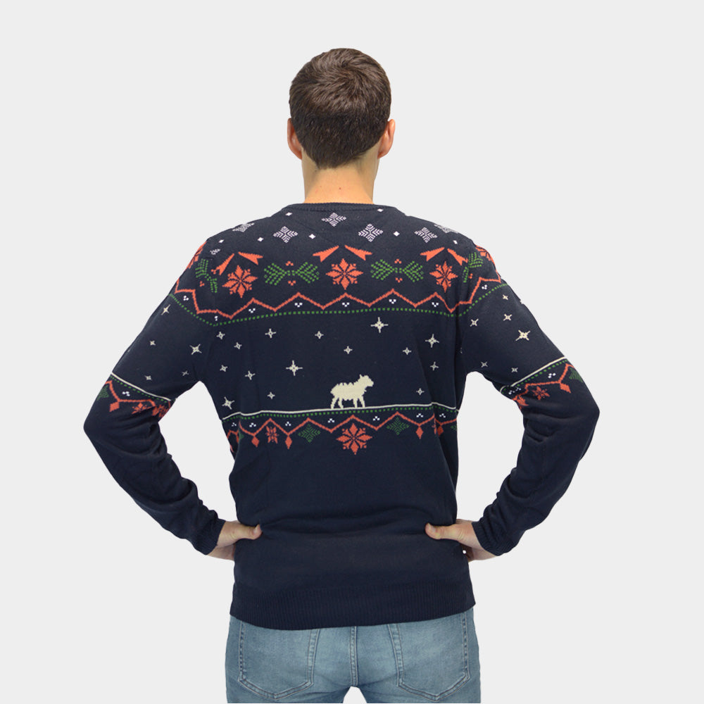 Mens Christmas Nativity Jumper 
