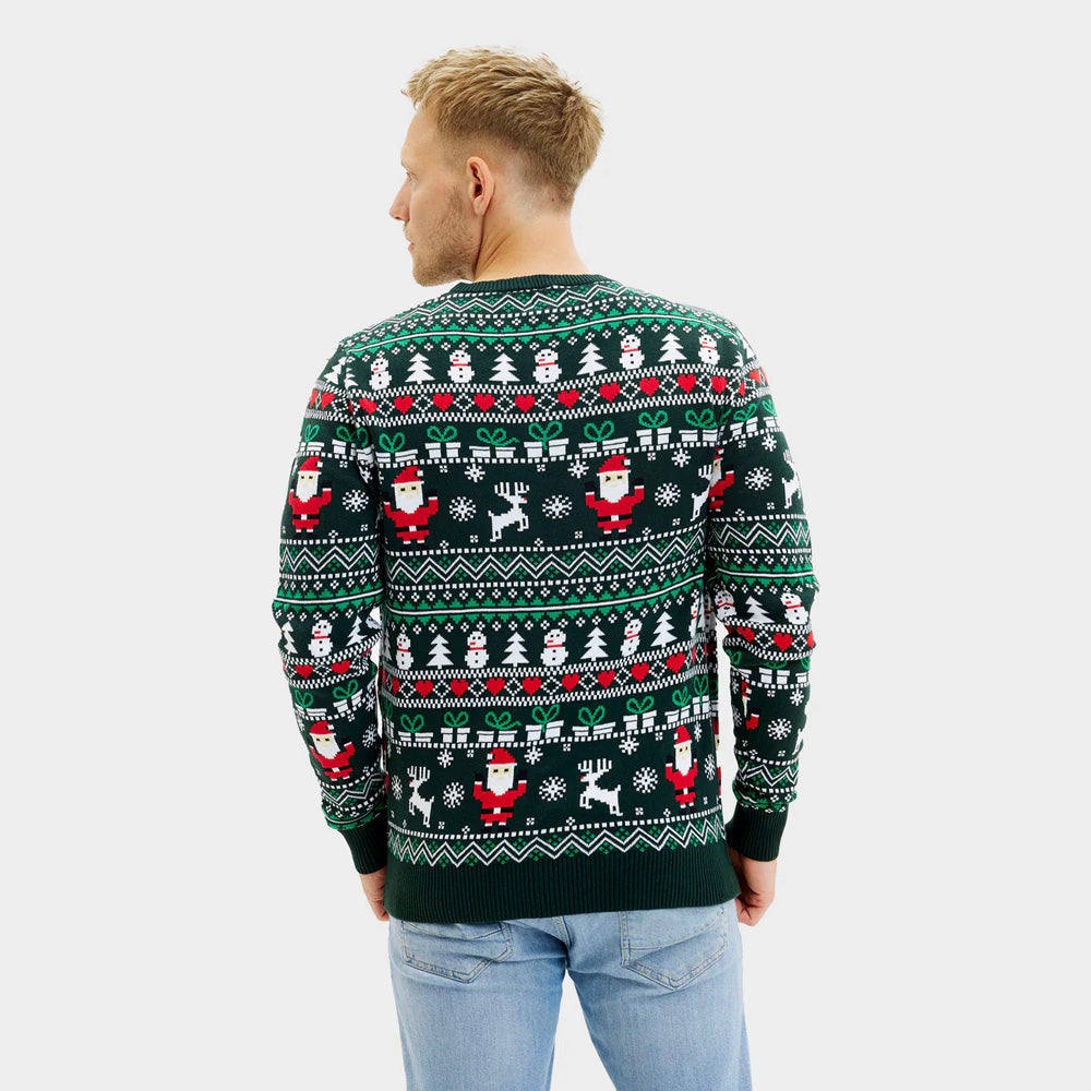Mens Jolly Green Organic Cotton Christmas Jumper
