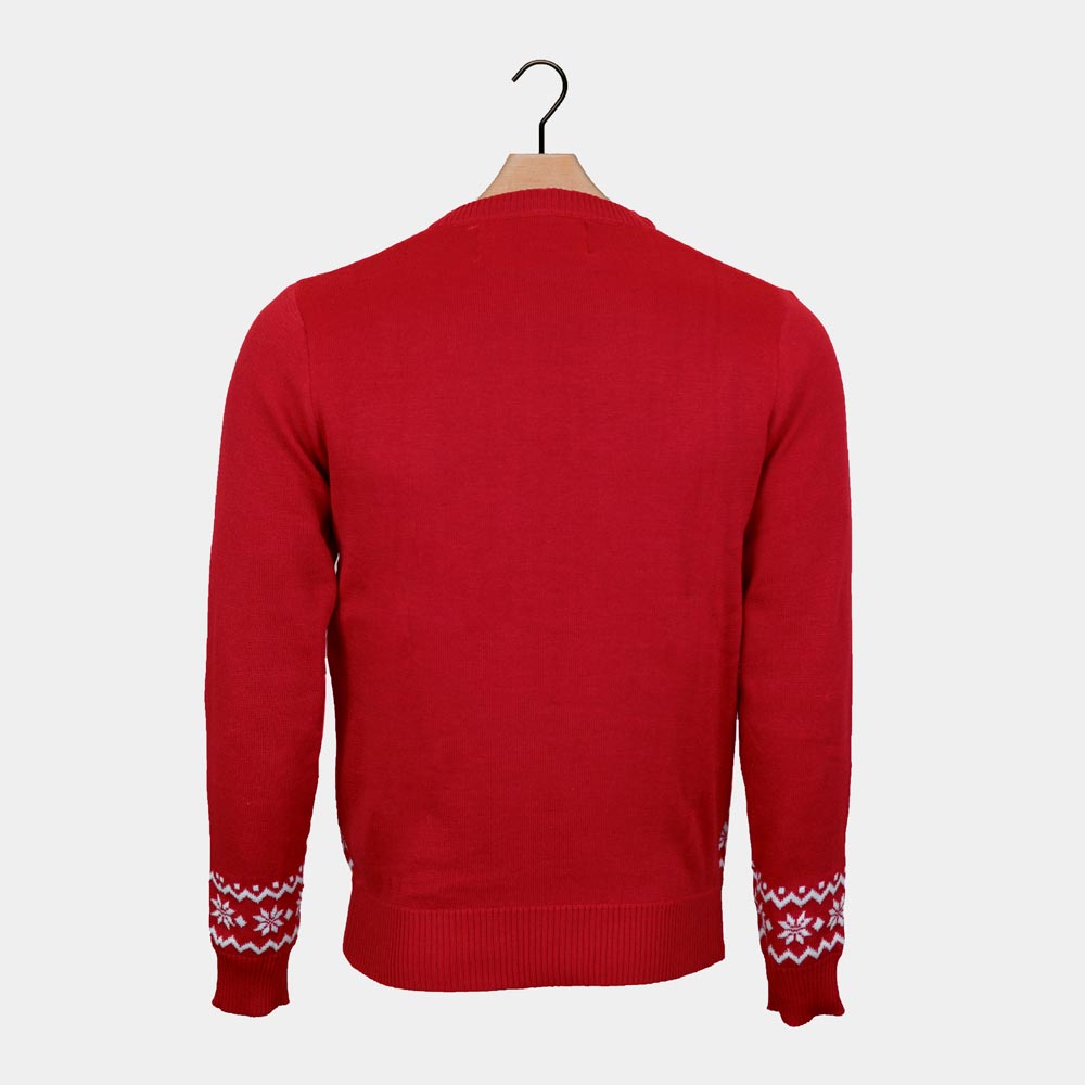 Rudolph the Happy Reindeer Red Men's Christmas Jumper