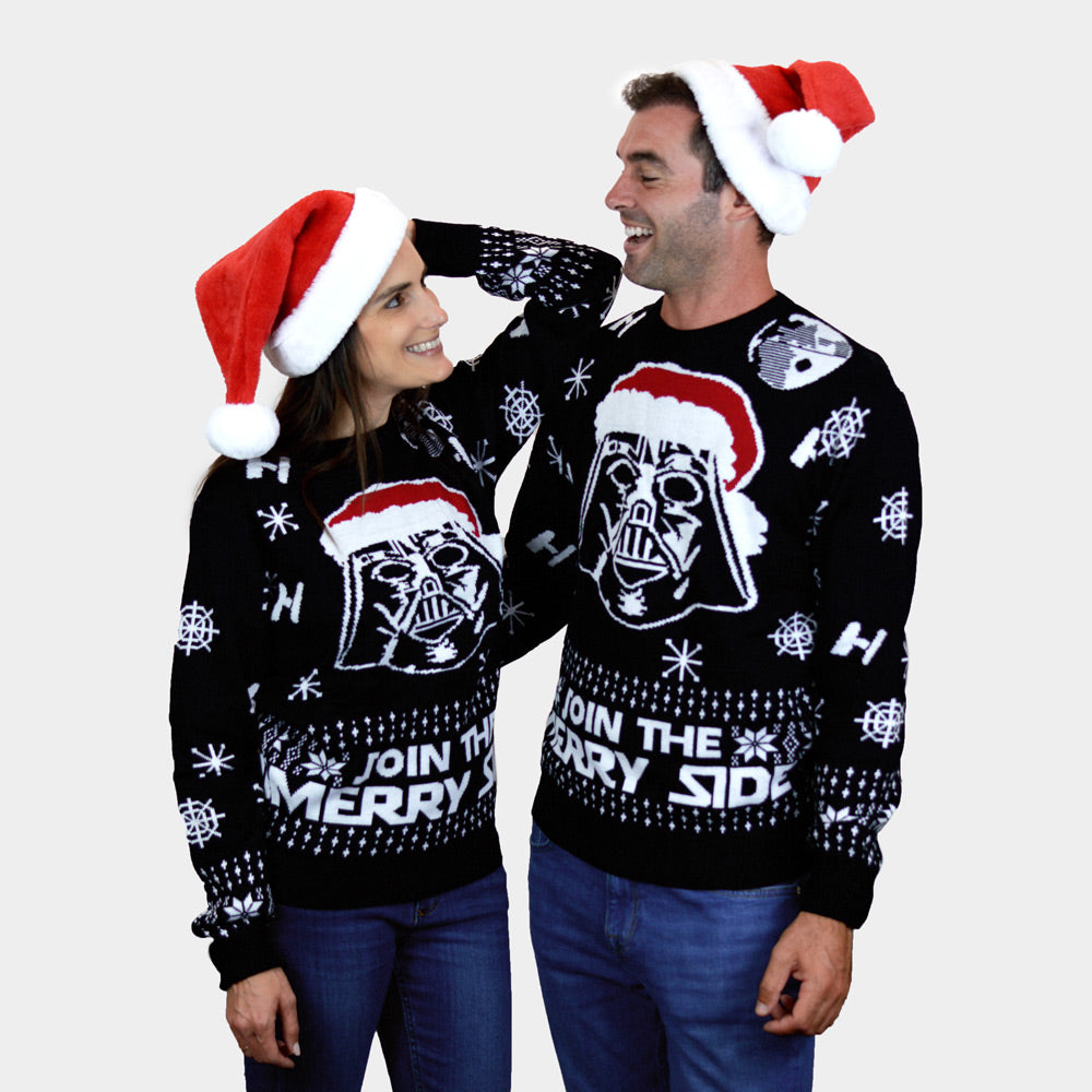 Star Wars Join The Merry Side Boys and Girls Christmas Jumper Womens and Mens
