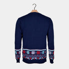 Merry Christmas Jumper Navy Blue Couples 