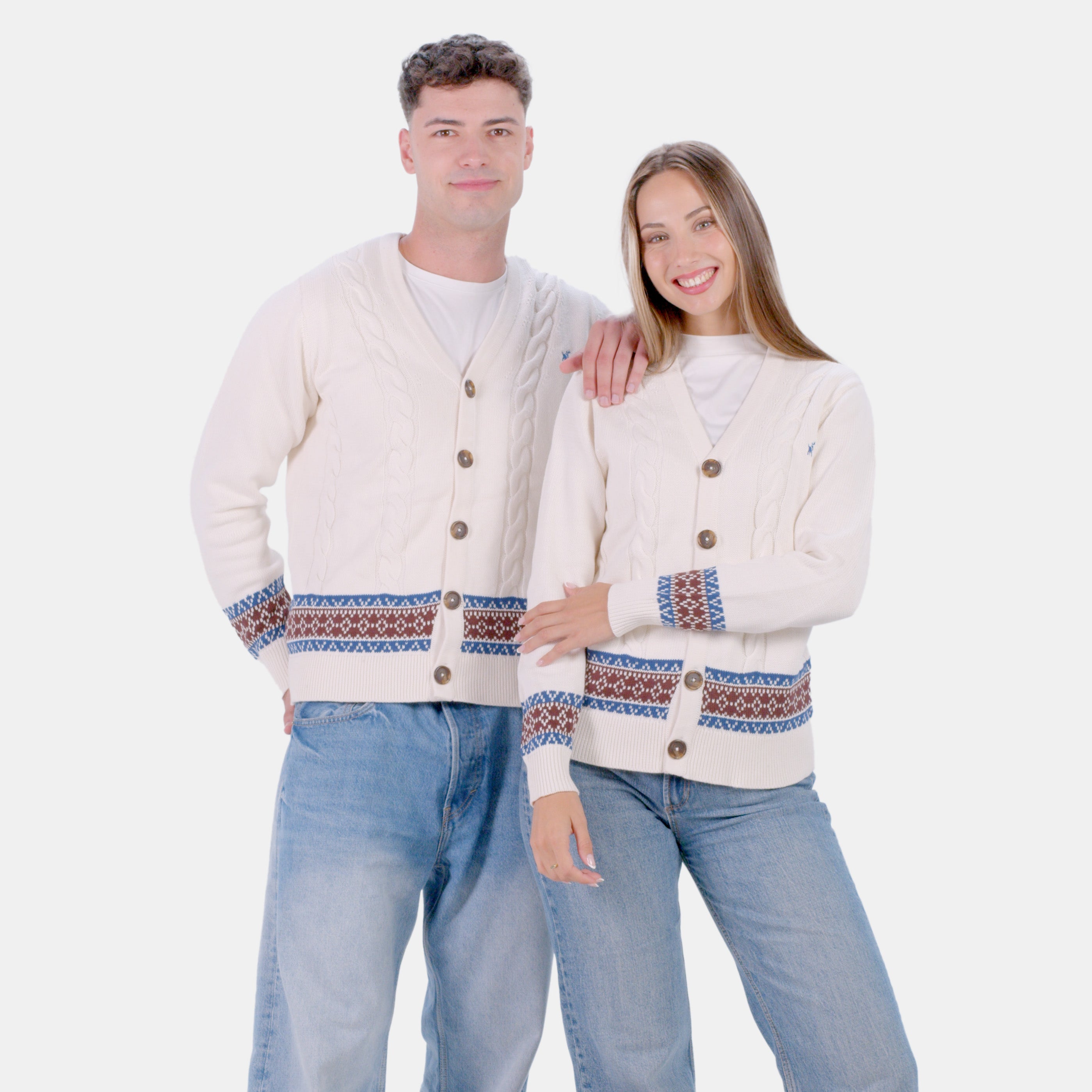 Organic Cotton Cardigan Couple Jumper Renne
