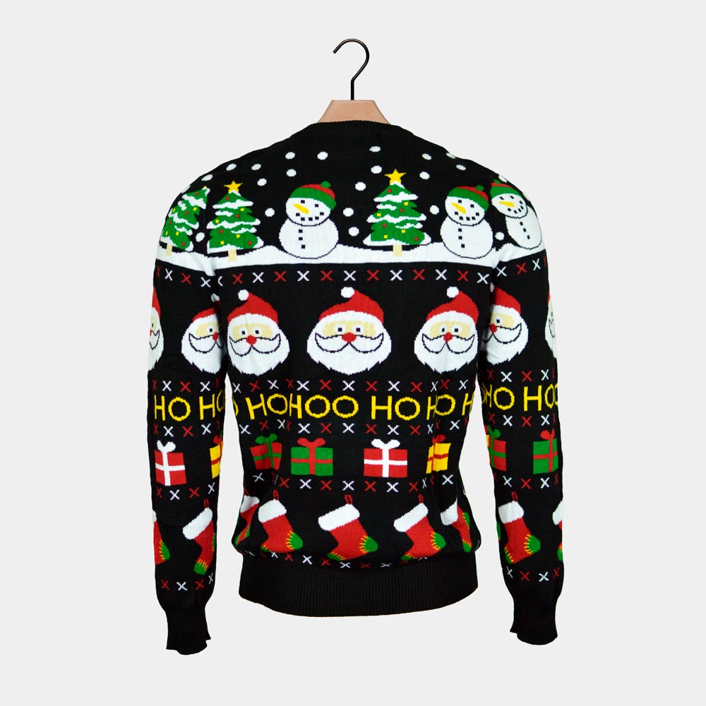 Santa, Gifts and Snowmen Organic Cotton Couple's Christmas Jumper